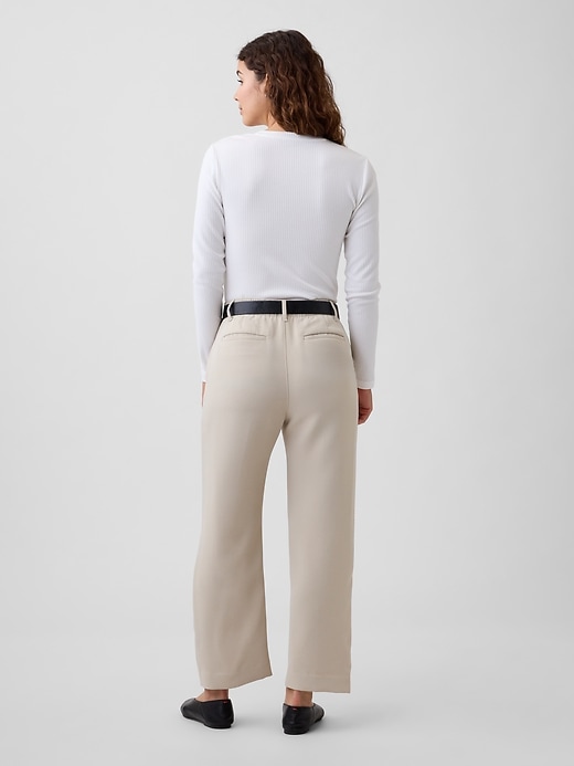 Image number 4 showing, 100% Recycled Easy Straight Crop Trousers