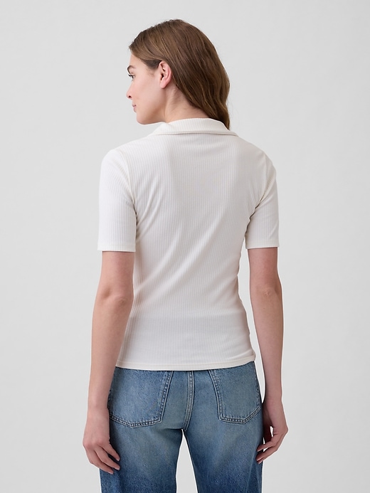 Image number 2 showing, Ribbed Polo Shirt