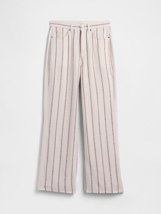 Image number 5 showing, Mid Rise Linen-Blend Wide-Leg Pants