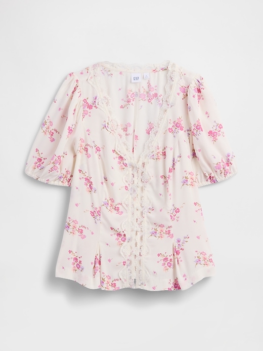 Image number 5 showing, Crepe V-Neck Top