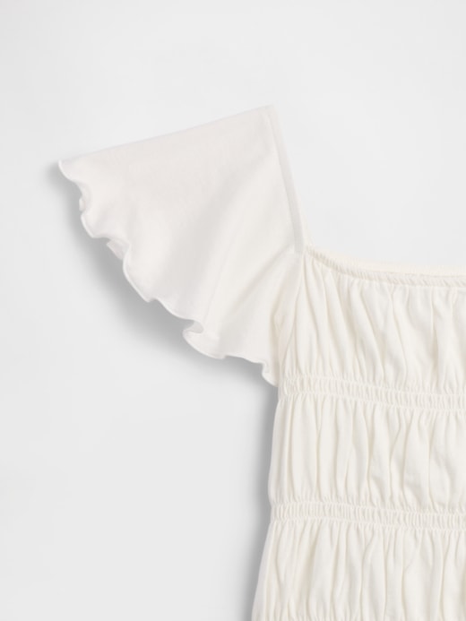 Image number 3 showing, Kids Smocked Flutter Sleeve Top