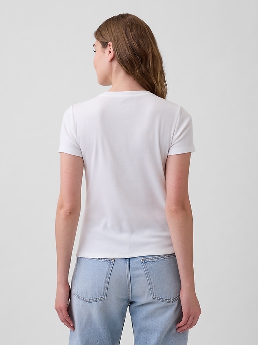 Image number 2 showing, Ribbed Button-Up Top