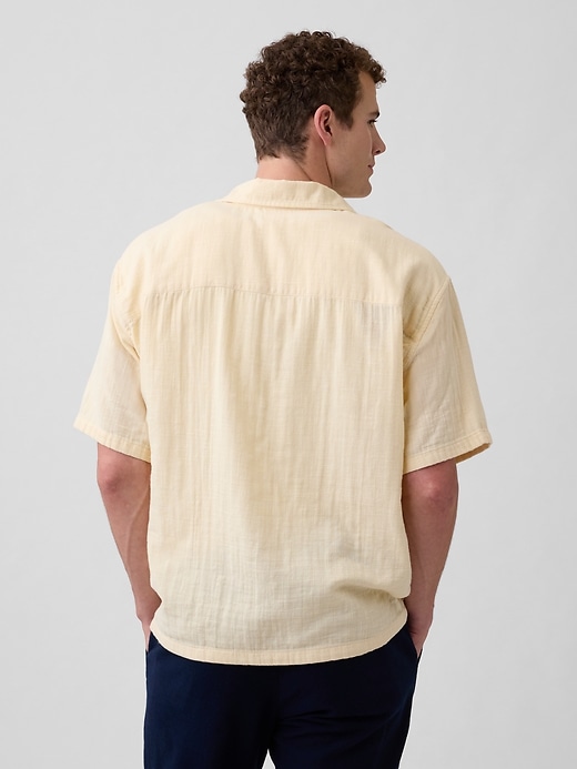 Image number 2 showing, Boxy Gauze Vacay Shirt