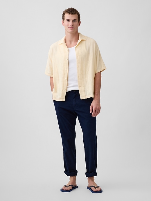 Image number 3 showing, Boxy Gauze Vacay Shirt