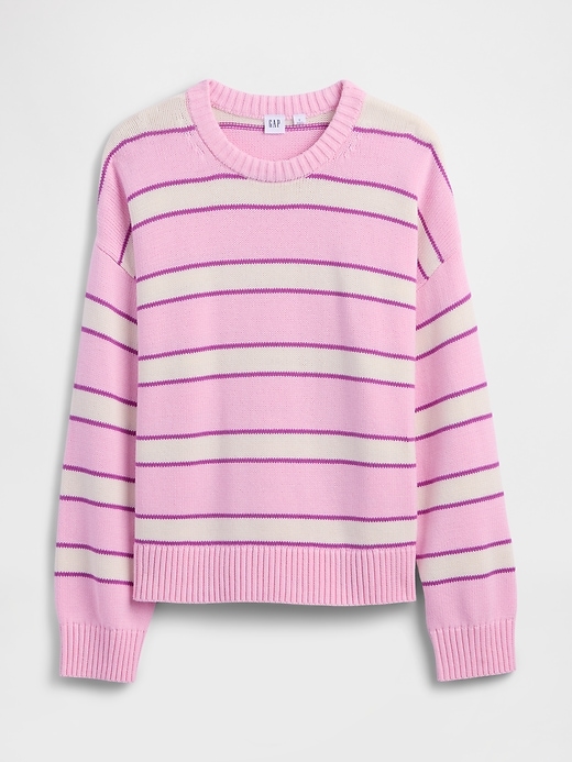 Image number 5 showing, Relaxed Cotton Crewneck Sweater