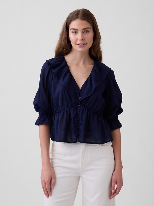 Image number 1 showing, Relaxed Ruffle Top