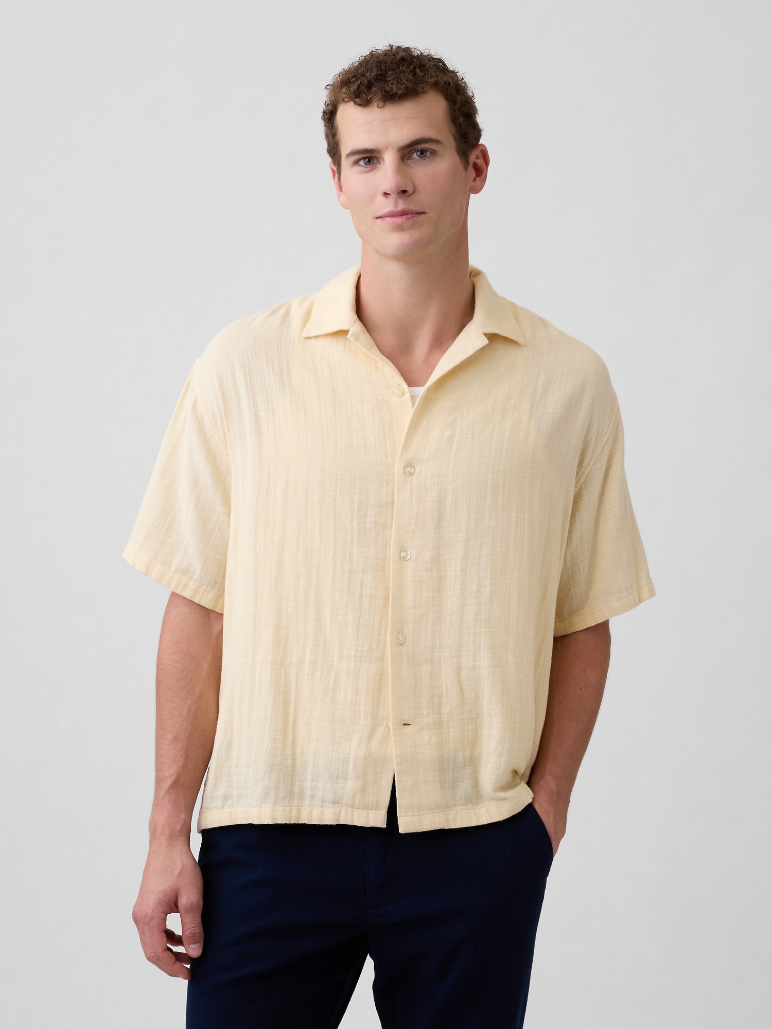 Boxy Gauze Vacay Shirt