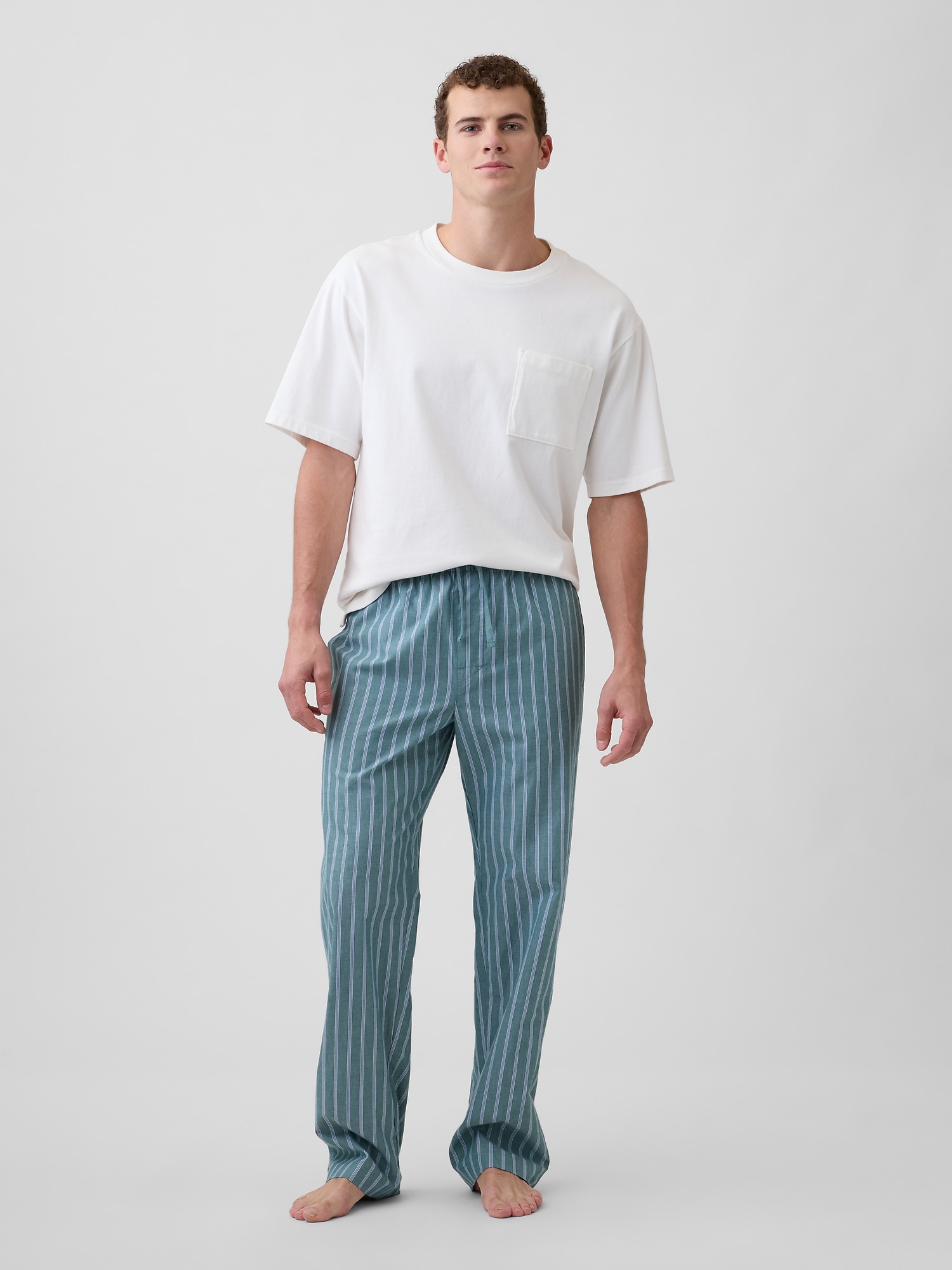 Relaxed Poplin PJ Pants