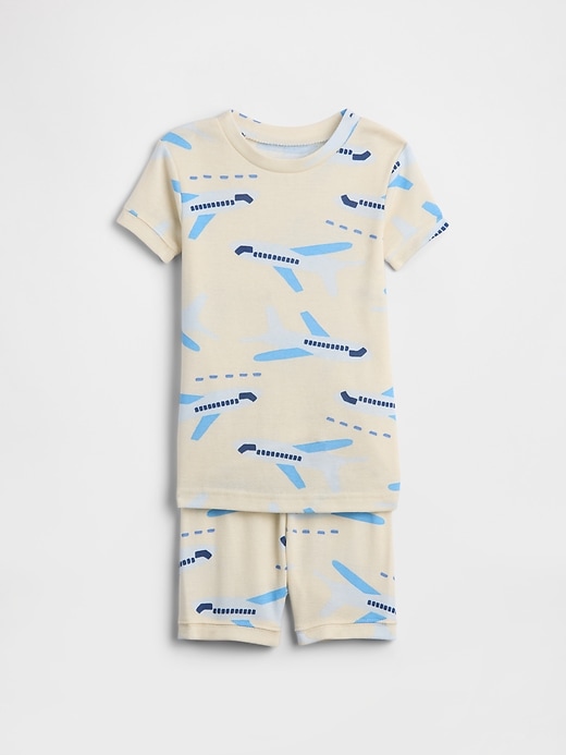 Image number 1 showing, babyGap 100% Organic Cotton Plane PJ Set