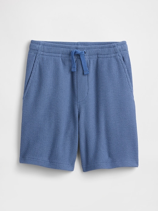 Image number 1 showing, Kids Relaxed Pull-On Jacquard Ribbed Shorts