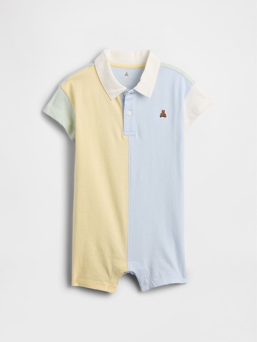 Image number 1 showing, Baby Brannan Bear Polo Romper