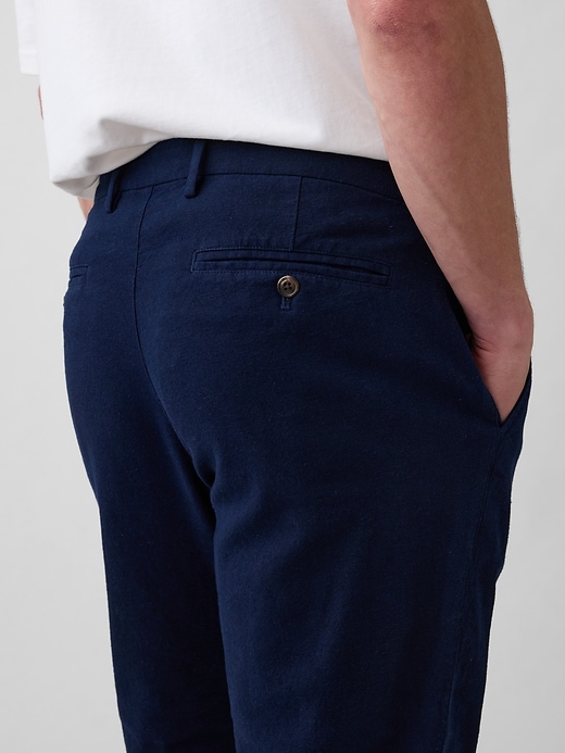 Image number 5 showing, Straight Linen-Blend Pants