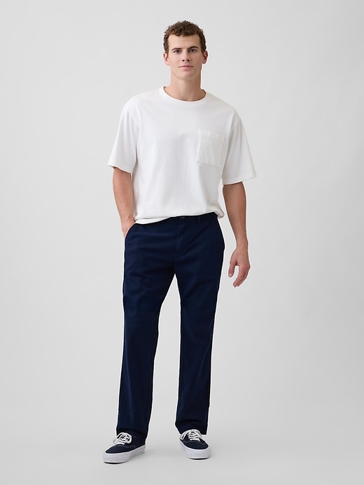 Image number 1 showing, Straight Linen-Blend Pants