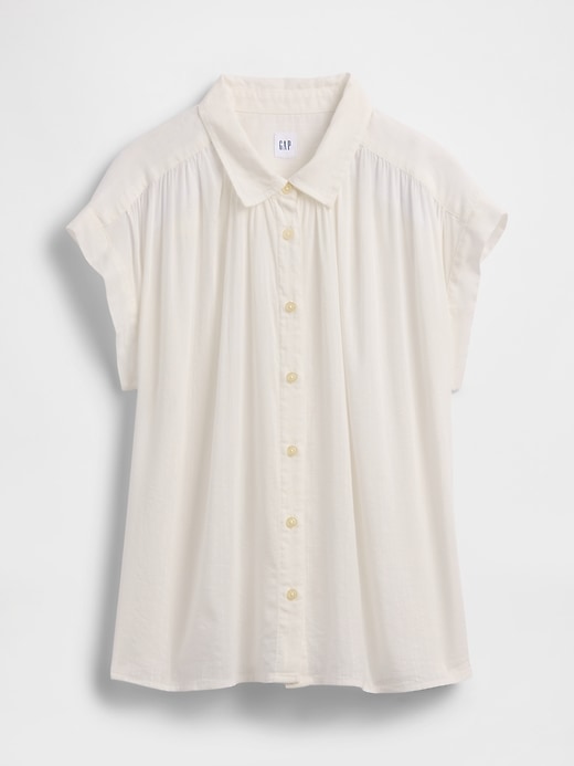 Image number 5 showing, Oversized Voile Shirt