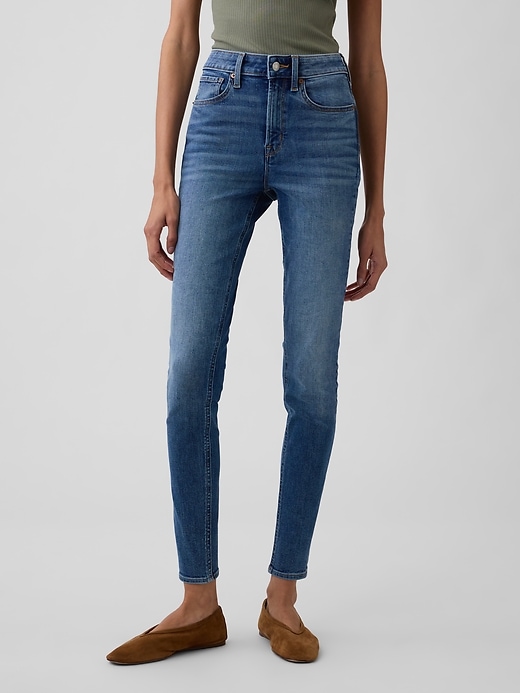 Image number 2 showing, High Rise Universal Skinny Jeans
