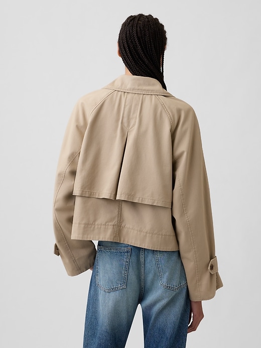 Image number 2 showing, Relaxed Cropped Trench Coat