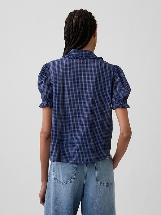 Image number 2 showing, Relaxed Voile Puff Sleeve Top