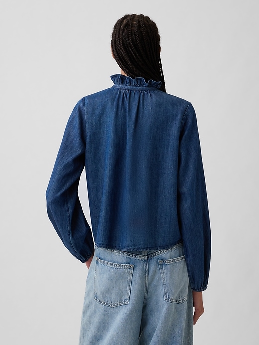 Image number 2 showing, Relaxed Denim Top