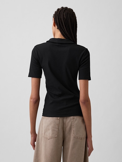 Image number 2 showing, Ribbed Polo Shirt