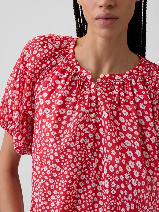 Image number 4 showing, Oversized Puff Sleeve Top