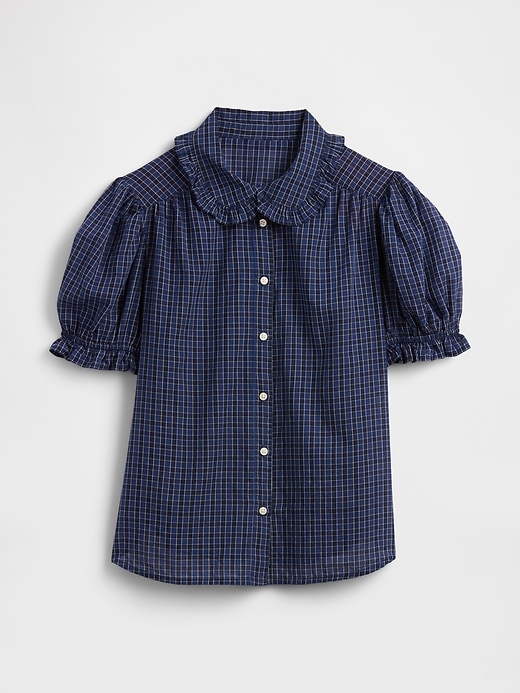 Image number 5 showing, Relaxed Voile Puff Sleeve Top