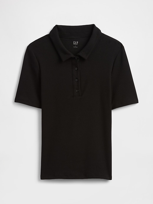 Image number 5 showing, Ribbed Polo Shirt