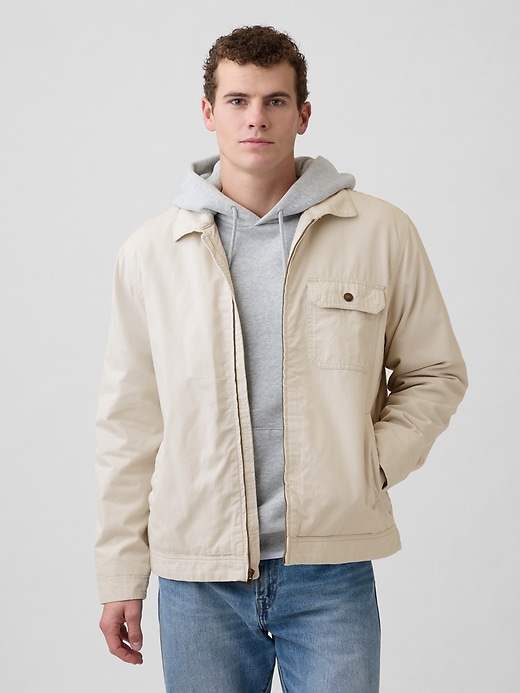 Image number 1 showing, Relaxed Ripstop Utility Jacket