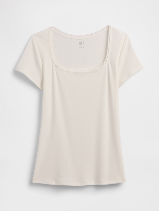 Image number 5 showing, Ribbed Squareneck Top