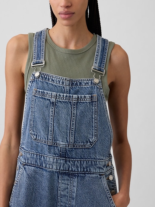 Image number 2 showing, Barrel Denim Overalls