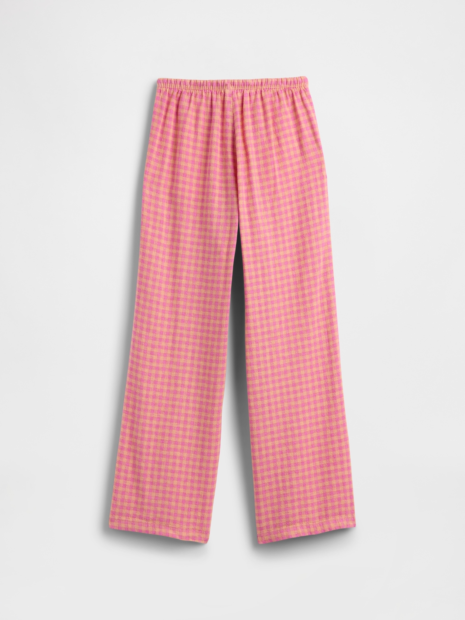 Kids Relaxed Pull-On Wide-Leg Linen-Blend Pants