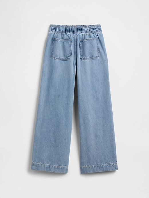 Image number 2 showing, Kids Pull-On Wide-Leg Jeans