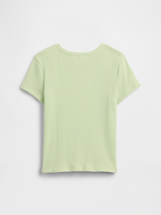 Image number 2 showing, Kids Ribbed Crewneck T-Shirt