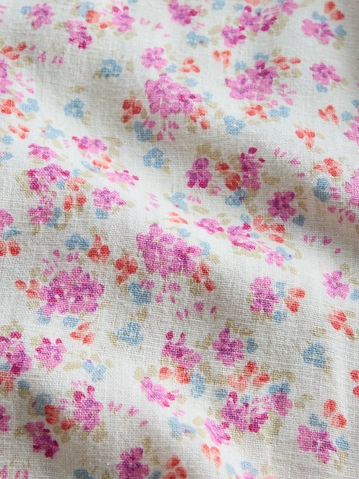 Image number 3 showing, Kids Relaxed Pull-On Wide-Leg Linen-Blend Pants