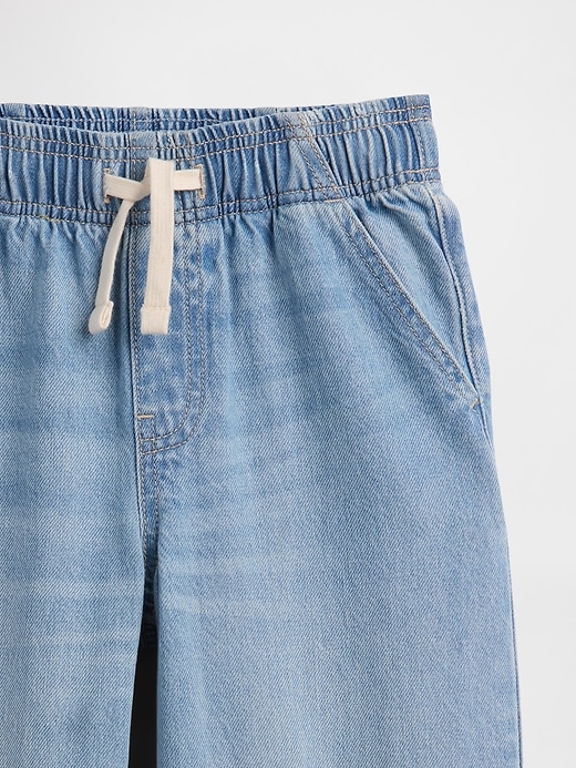 Image number 3 showing, Kids Pull-On Wide-Leg Jeans