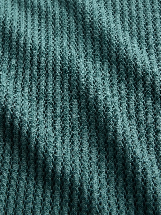 Image number 4 showing, Crochet Sweater Polo Shirt