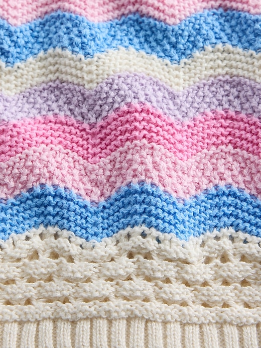 Image number 3 showing, Kids Pull-On Crochet Sweater Skirt