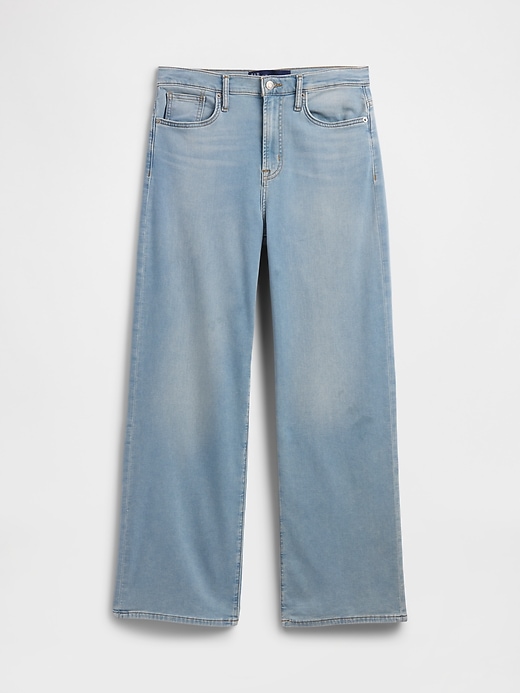 Image number 5 showing, High Rise Wide-Leg Sweatpant Jeans