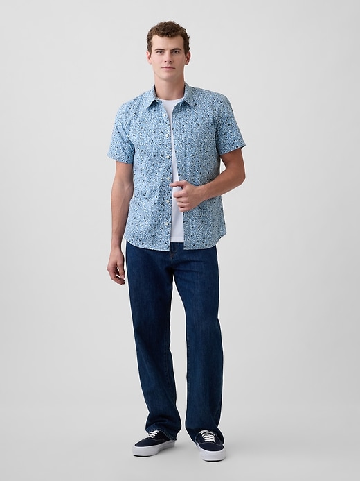 Image number 3 showing, Stretch Poplin Shirt in Standard Fit