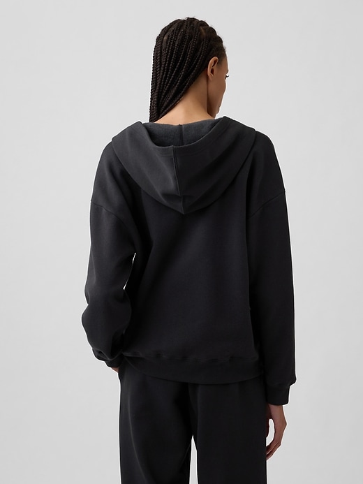 Image number 2 showing, Oversized Fleece Zip Hoodie