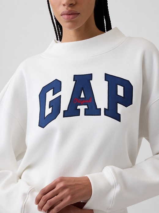 Image number 4 showing, Oversized Gap Logo Mockneck Sweatshirt