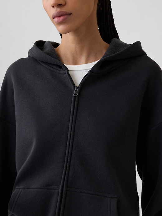 Image number 4 showing, Oversized Fleece Zip Hoodie