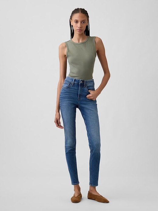Image number 1 showing, High Rise Universal Skinny Jeans