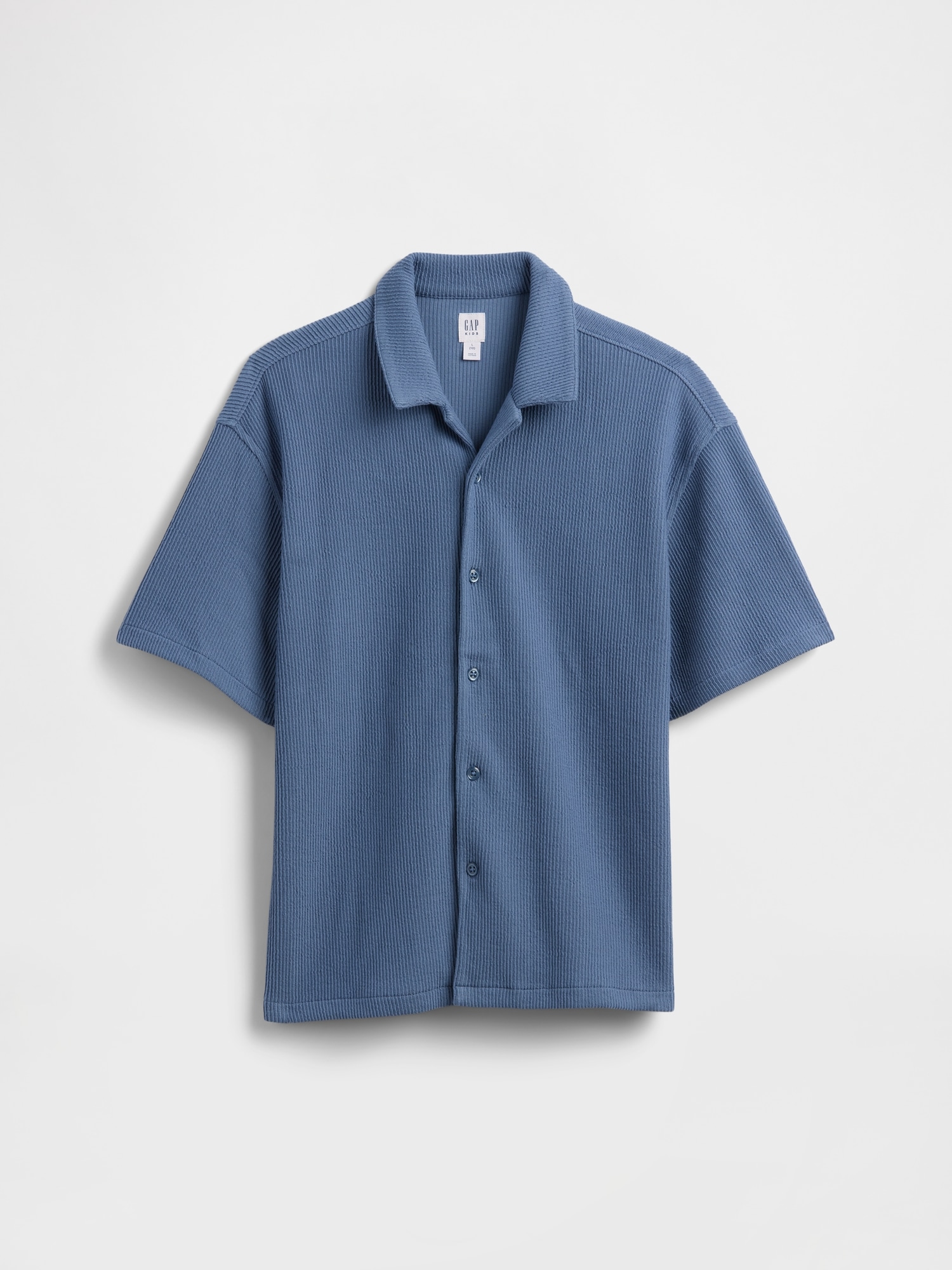 Kids Relaxed Jacquard Ribbed Vacay Shirt