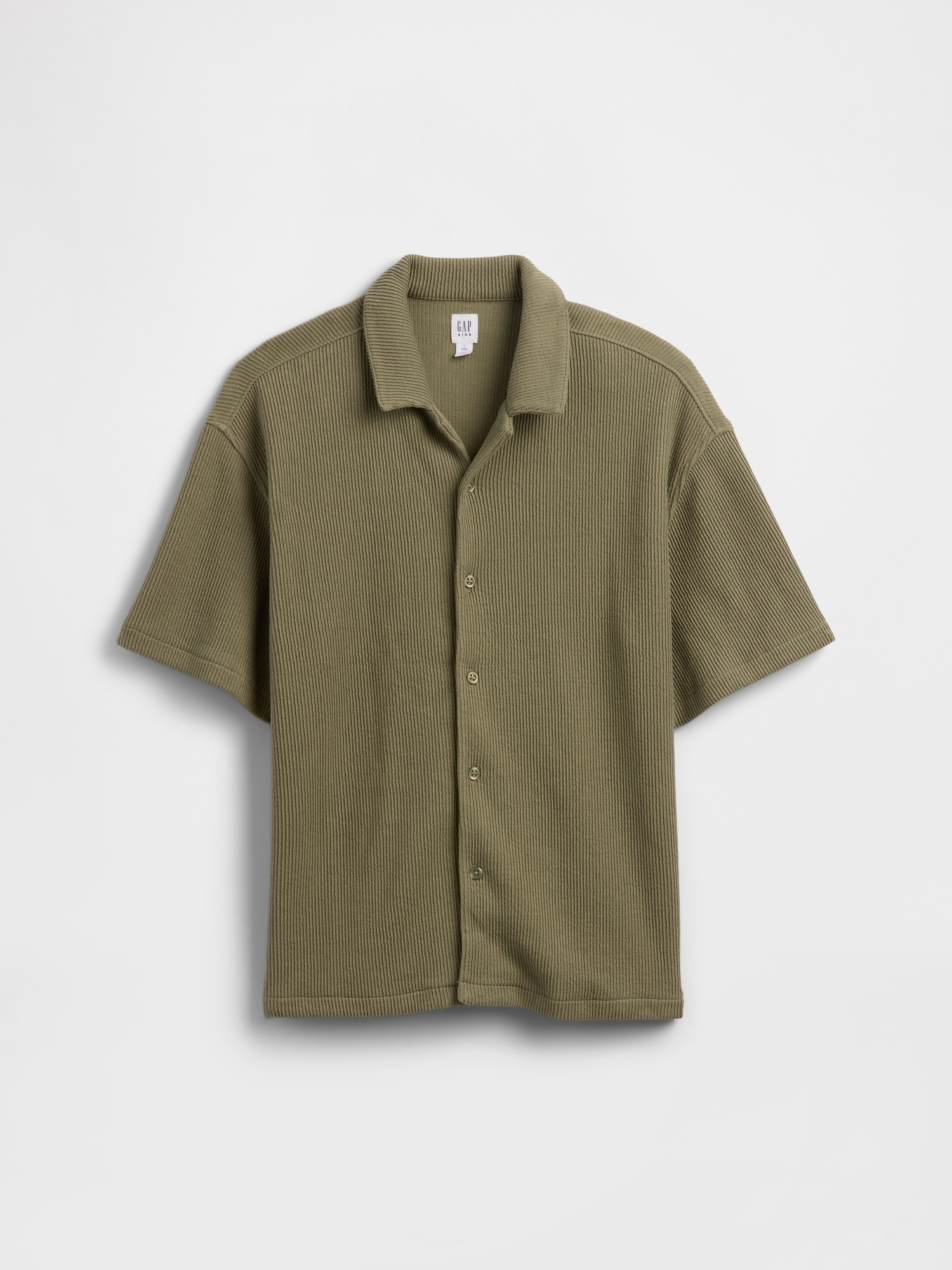 Kids Relaxed Jacquard Ribbed Vacay Shirt