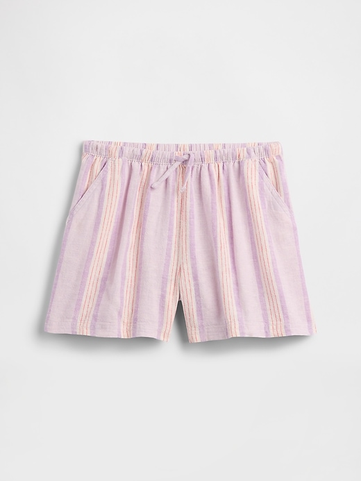 Image number 1 showing, Kids Relaxed Pull-On Linen-Blend Shorts