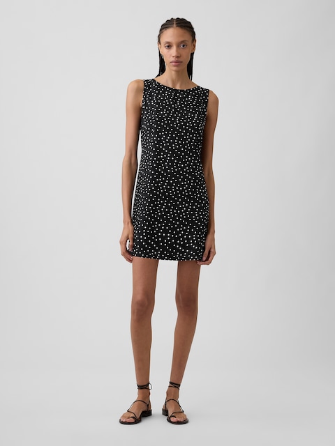 Print Sleeveless Mini Dress