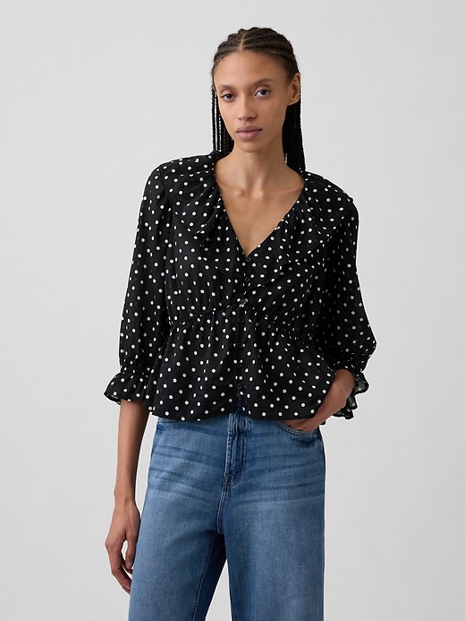 Image number 1 showing, Relaxed Ruffle Top