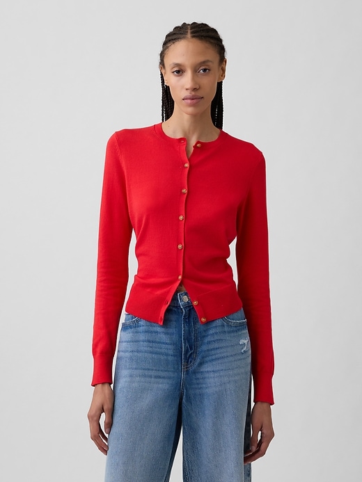 Image number 1 showing, Crewneck Cardigan