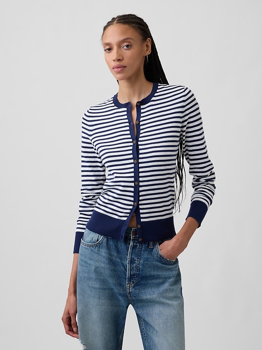 Image number 1 showing, Crewneck Cardigan