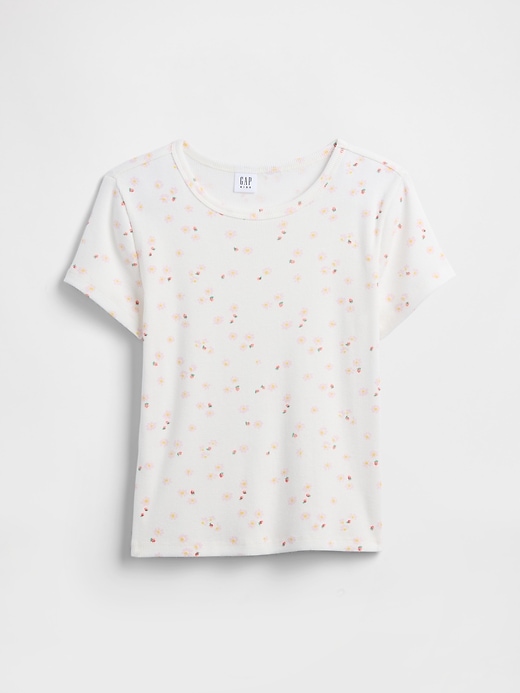 Image number 1 showing, Kids Ribbed Crewneck T-Shirt